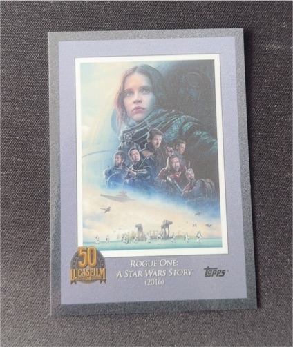 2021 Topps Lucasfilm 50th Anniversary Rogue One A Star Wars Story Poster Card — front