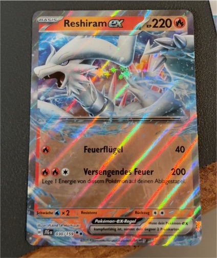 2025 Pokémon SV09: Journey Together #030 Reshiram ex — front