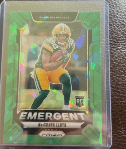 2024 Panini Prizm Emergent #18 Marshawn Lloyd — front