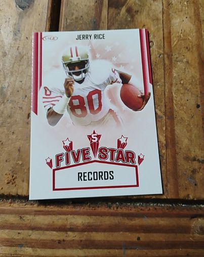 2023 SAGE Low Series Five-Star Records #FS-4 Jerry Rice — front