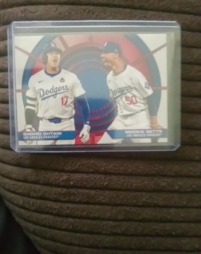 2025 Topps Series 2 Dynamic Duos #DD-2 Shohei Ohtani, Mookie Betts — front