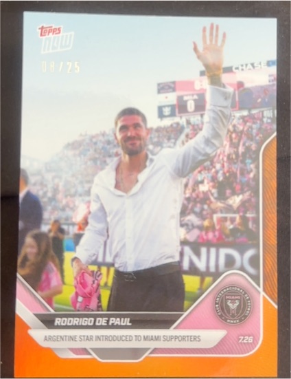 2025 Topps NOW MLS #726 Rodrigo De Paul — front