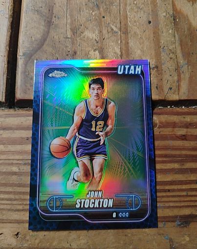 2024-25 Topps Chrome #46 John Stockton — front