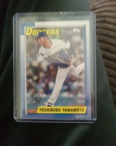 2025 Topps Series 1 - 1990 Topps Baseball #T90-84 Yoshinobu Yamamoto — front
