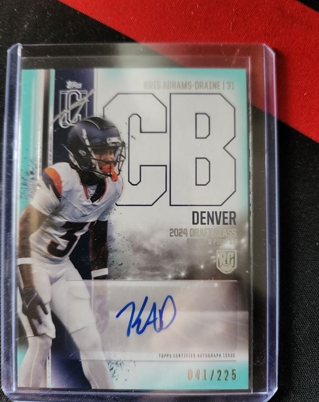 2024 Topps Signature Class #RCA-KA Kris Abrams-Draine — front