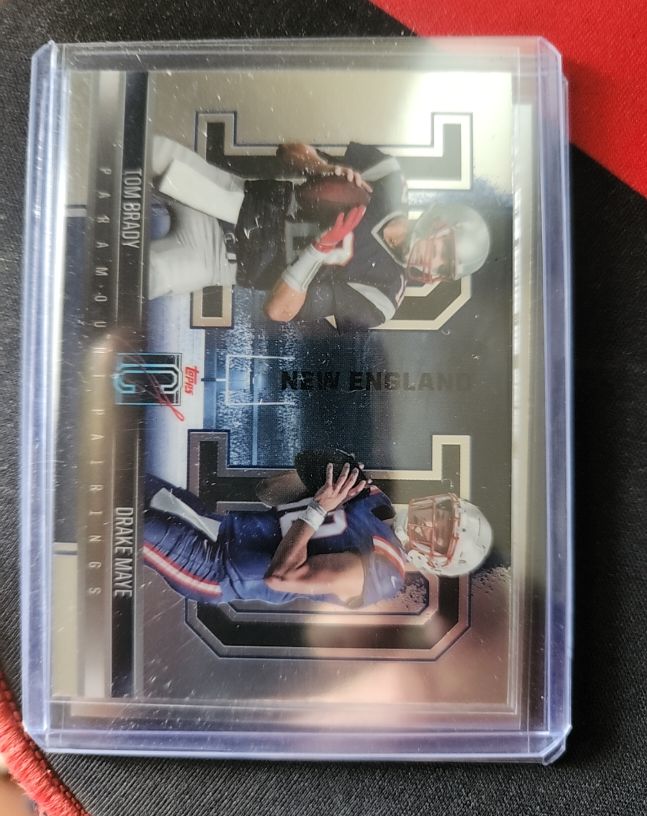 2024 Topps Signature Class Paramount Pairings #PP-7 Tom Brady/Drake Maye — front