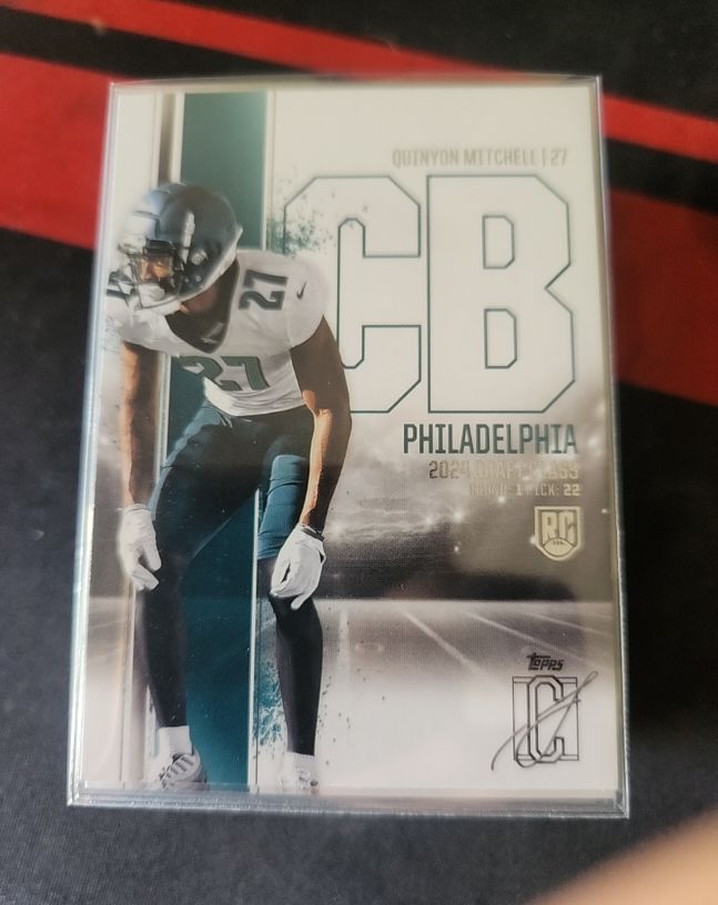 2024 Topps Signature Class #165 Quinyon Mitchell Philadelphia Eagles Rookie — front