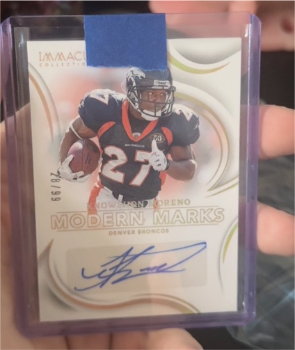 2012 Panini Immaculate Collection Modern Marks #MM-KM Knowshon Moreno — front