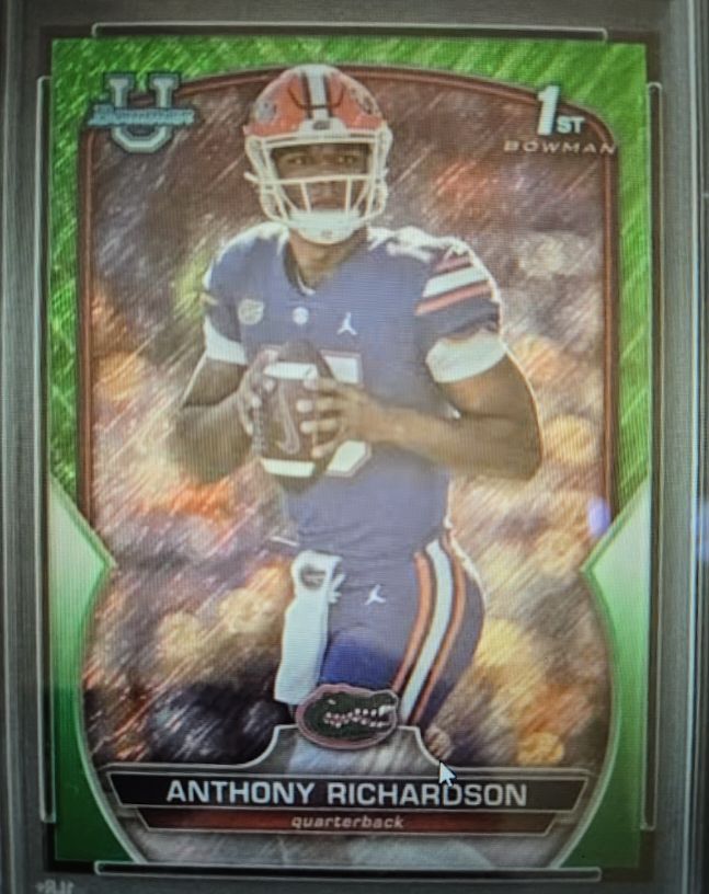 2022 Bowman University Chrome #65 Anthony Richardson — front