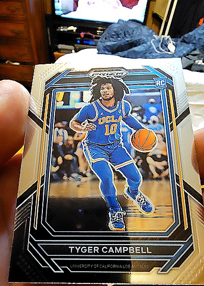 2023-24 Panini Prizm Draft Picks #29 Tyger Campbell Rookie UCLA Bruins — front