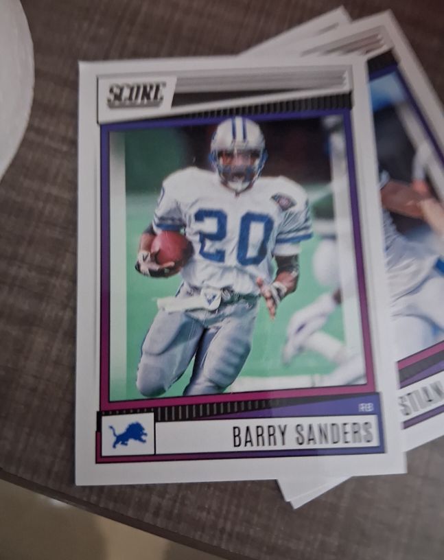 2022 Panini Score #91 Barry Sanders — front