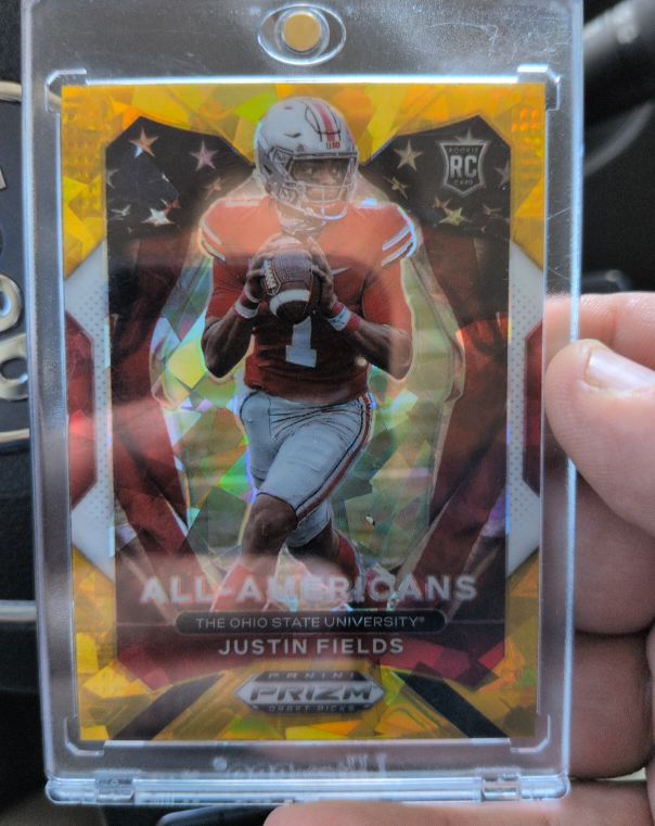 2021 Panini Prizm Draft Picks #192 Justin Fields All-American — front