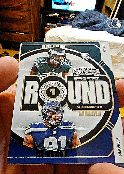 2024 Panini Contenders Round Numbers #24 Quinyon Mitchell / Byron Murphy II — front