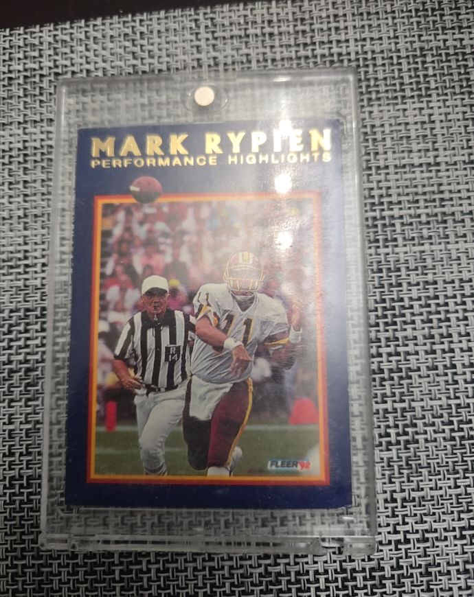 1992 Fleer Mark Rypien Performance Highlights #6 — front