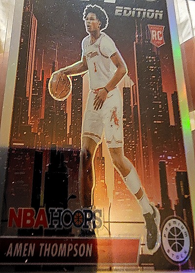 2023-24 Panini NBA Hoops Premium Stock City Edition #14 Amen Thompson — front