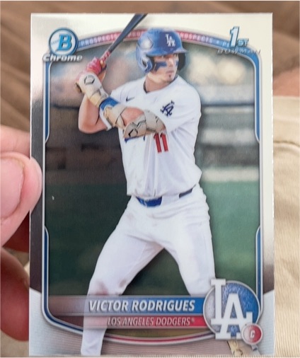 2025 Bowman Chrome #BCP-45 Victor Rodrigues — front