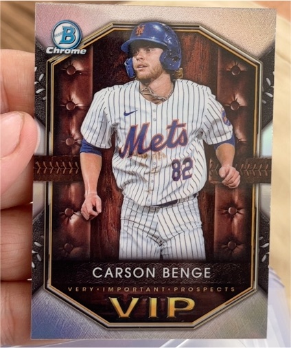 2025 Bowman Chrome #VIP-17 Carson Benge — front