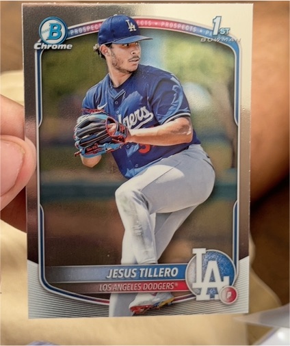 2025 Bowman Chrome Prospects #BCP-117 Jesus Tillero — front