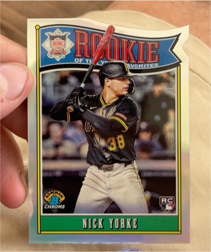 2025 Bowman Rookie of the Year Favorites #ROY-14 Nick Yorke — front