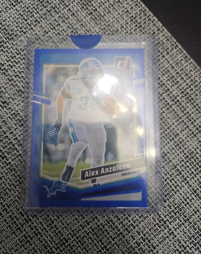 2023 Donruss Alex Anzalone Blue Press Proof — front
