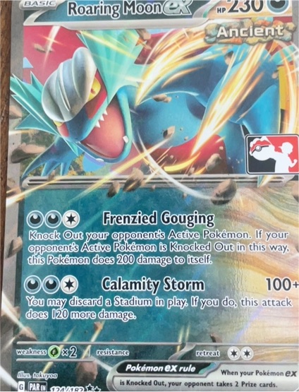 2023 Pokemon TCG Prize Pack Series 5 #124 Roaring Moon ex — front
