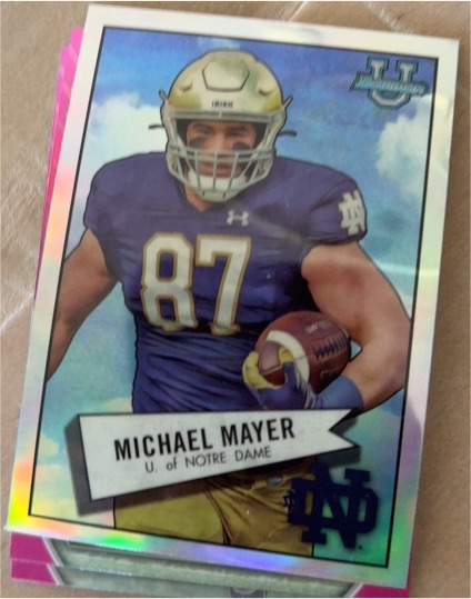 2022 Bowman University Chrome #52BF-30 Michael Mayer — front
