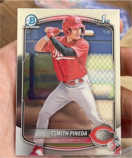 2025 Bowman Chrome Prospects #BCP-37 Esmith Pineda — front