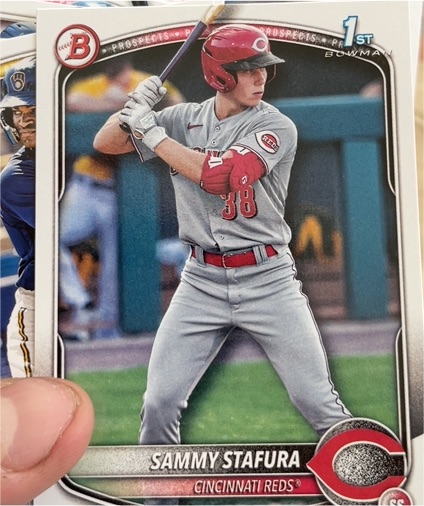 2025 Bowman #BP-100 Sammy Stafura — front