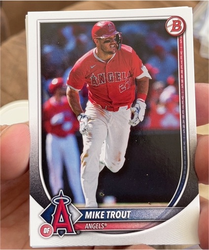 2025 Bowman #1 Mike Trout — front
