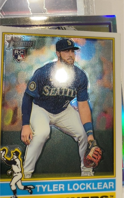 2025 Topps Heritage Chrome #447 Tyler Locklear — front