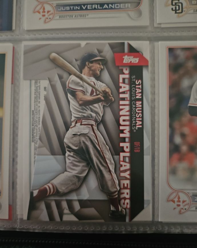 2021 Topps Platinum Players Die-Cuts #PDC-47 Stan Musial — front