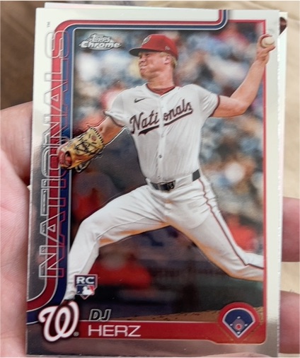 2025 Topps Chrome #270 DJ Herz — front
