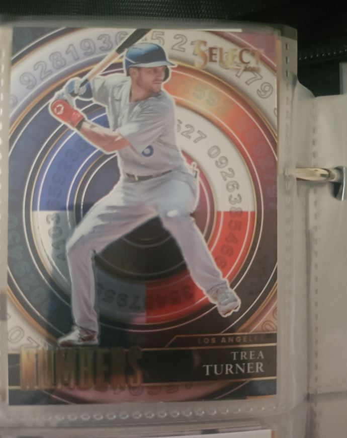 2022 Panini Select Select Numbers #SN14 Trea Turner — front