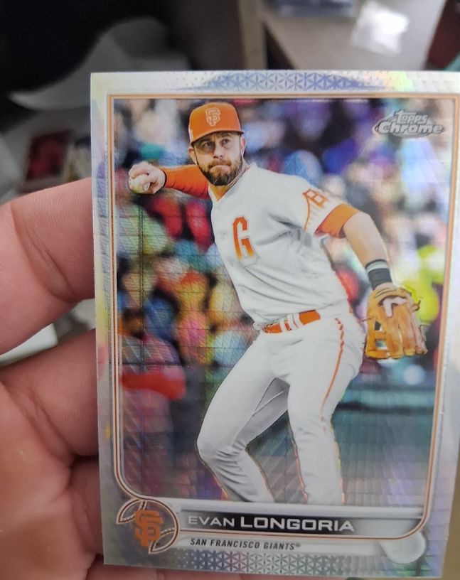 2022 Topps Chrome #54 Evan Longoria — front