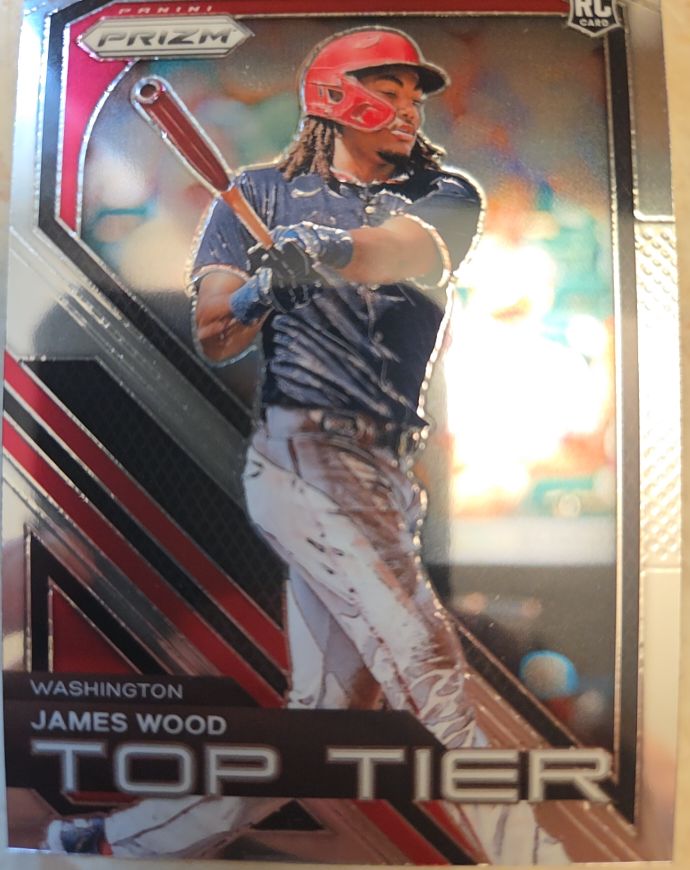 2024 Panini Prizm #13 James Wood Top Tier — front