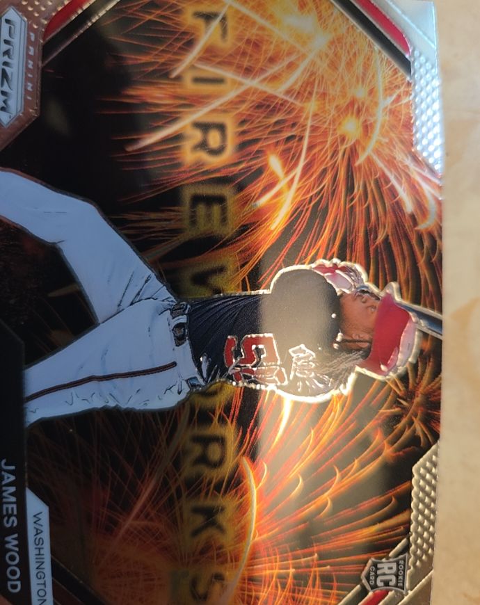2024 Panini Prizm Fireworks #F-15 James Wood — front