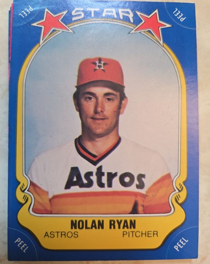 1981 Fleer Star Stickers #108 Nolan Ryan — front