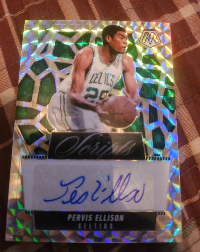 2024-25 Panini Mosaic Basketball Scripts #MS-PEB Pervis Ellison — front