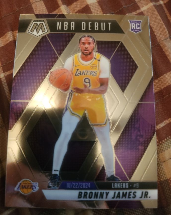 2024-25 Panini Mosaic NBA Debut #262 Bronny James Jr. — front