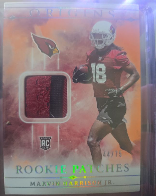 2024 Panini Origins Rookie Patches #RPT-MHJ Marvin Harrison Jr. — front