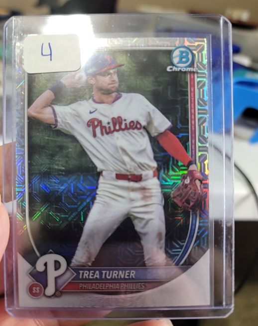 2025 Bowman Chrome #65 Trea Turner — front