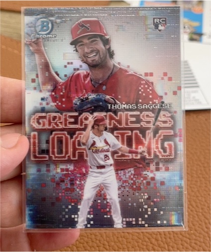 2025 Bowman #GL-22 Thomas Saggese Greatness Loading — front