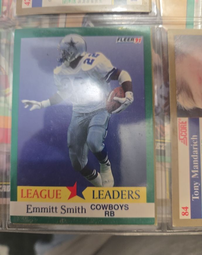 1991 Fleer #418 Emmitt Smith — front
