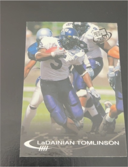 2001 Press Pass #11 LaDainian Tomlinson — front