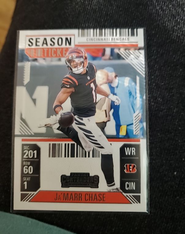 2024 Panini Contenders #21 Season Ticket Ja'Marr Chase — front