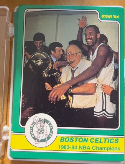 1984 Star #1 Boston Celtics Champs — front