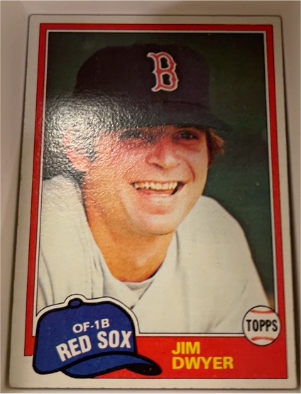 1981 Topps #184 Jim Dwyer Boston Red Sox — front