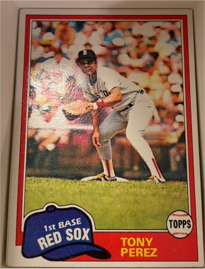 1981 Topps #575 Tony Perez Boston Red Sox — front