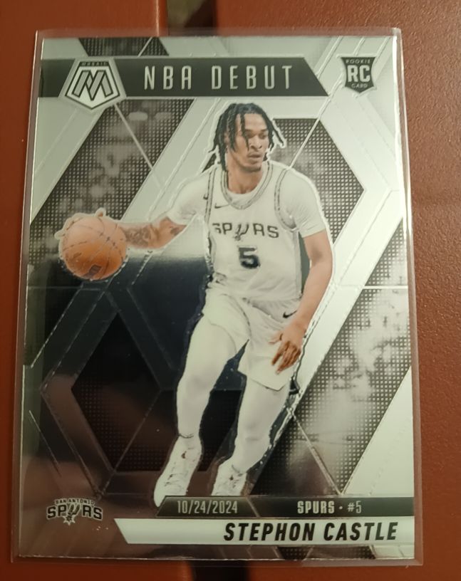 2024-25 Panini Mosaic #267 Stephon Castle NBA Debut Rookie — front