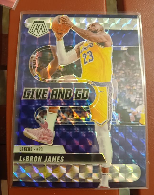 2024-25 Panini Mosaic #1 LeBron James Give and Go — front
